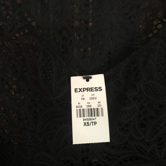 Express BLACK SLEEVELESS LACE DRESS - Picture 8 of 8
